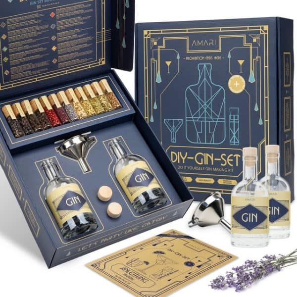 Amari Geschenkbox DIY Gin Set Aufbewahrung Test