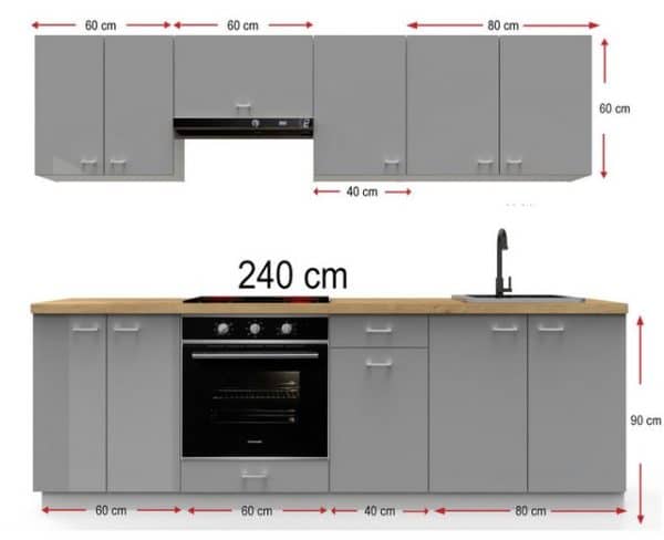 Omili OLVIT Küchenzeile 240cm Test